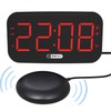 Digital Alarm Clock LED Clock with Brightness Control and Snooze