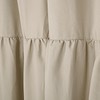 DOSLY IDÉES Ruffled Farmhouse Shower Curtain,Camel Fabric,Country and Chic Style,72x72