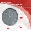 APIELE Silent Simple Pointer 3D Digital Wall Clock for Bedroom
