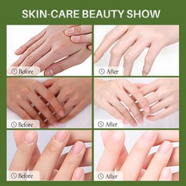 6 Paar Handmaske für Sehr Trockene Hände, Feuchtigkeitsspendende Handschuhe, Peeling Handmasken