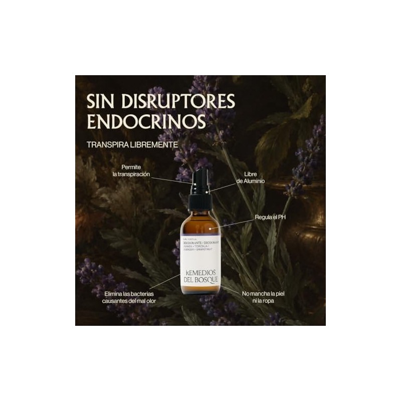 Remedios del Bosque 2 Pack Desodorante Natural en Spray Unisex