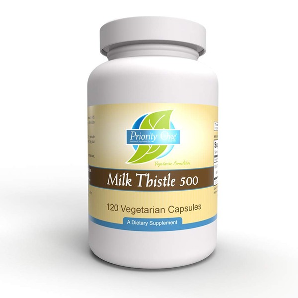 Priority One Vitamins Milk Thistle 500mg 120 Capsules - 80%