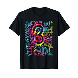 3rd Grade Typography Team Third Grade Teacher Back To School T-Shirt
