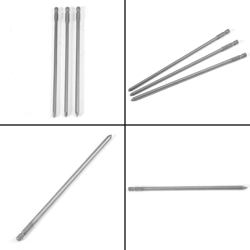 Gokoti 9Pcs 1/4 Inch 200Mm Ph1 Ph2 Magnetic Long Hex