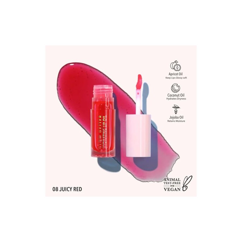 Glow Getter Hydrating Lip Oil (008, Juicy Red)