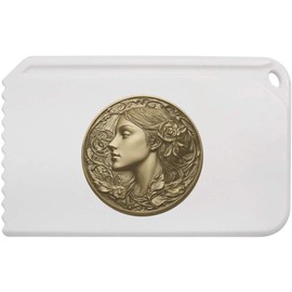 Azeeda 'Coin with Woman's Face' Plastic Ice Scraper (IC00041120)
