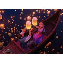 108 Piece Jigsaw Puzzle Rapunzel on the Tower Future Illuminated Light (7.2 x 10.2 inches )