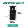 sourcing map 6pcs Spring Cord Locks Plastic End Stopper Single
