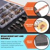 Tanstic 40Pcs Electric Motor Carbon Brushes, 10 Different Sizes Carbon