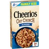 Cheerios Oat Crunch Almond Breakfast Cereal, Made with Whole Grain,