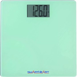 SmartHeart Digital Weight Scale | 438 lbs / 199 kg Capacity | Tempered Glass