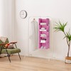 YOUDENOVA Hanging Closet Organizer, 5-Shelf Closet Hanging Storage Shelves, Light