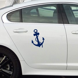 Transparent Decal Stickers of Anchor Comic (Navy Blue) Premium Waterproof Vinyl Decal Stickers for Laptop Phone Accessory Helmet Car Window Mug Tuber Cup Door Wall Decoration ANDauto037950AB