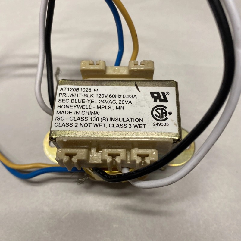 HONEYWELL AT120B1028 MOUNTED TRANSFORMER PRI: 120V SEC: 24VAC