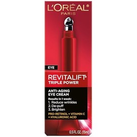 L’Oréal Paris L'Oreal Paris RevitaLift Triple Power Tratamiento para ojos, 0.5 onzas líquidas