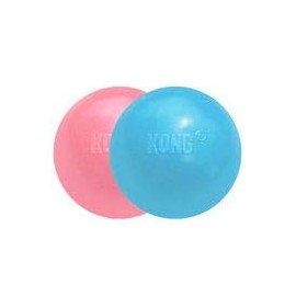 KONG - Puppy Ball - Soft Rubber, Dog Fetch Toy for Teething Pups (Assorted Colors) - for Small Puppies