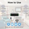 Herdio 4x Herdio 320W 4" Boat Marine Stereo Kitchen Bluetooth