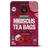 FGO Organic Hibiscus Tea, 100 Count, Eco-Conscious Tea Bags, Caffeine