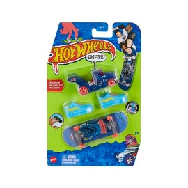 Hot Wheels, Paquete de Skate, Bat Blast™ + RIG Storm™, Patineta para Dedos, Tenis Skate y Auto Die-Cast, Juguete para Niños