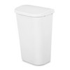 Sterilite 11.3 Gallon D Shape Flat Side Lift Top Lid
