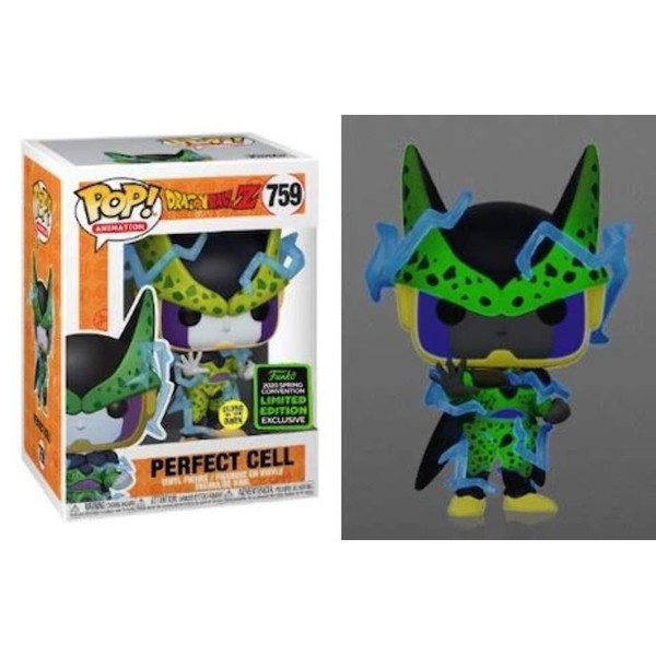 Funko POP! Dragon Ball Z #759 - Perfect Cell Glow in The Dark ECCC 2020 Shared Exclusive