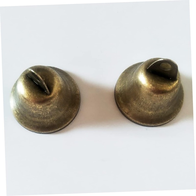 MAGICLULU 35pcs Polished Bronze Bell Handmade Craft Bells for Decorations