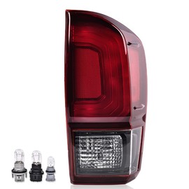 DOTCOM Rear Tail Light Turn Signal Lamp w/Bulbs, Compatible with Toyota Tacoma All Models 2016-2023, TO2801201 8155004200 Right Passenger Side