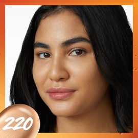 Maybelline Super Stay Up to 24HR Skin Tint, base de maquillaje de cobertura ligera a media radiante, maquillaje con vitamina C, 220, 1 unidad