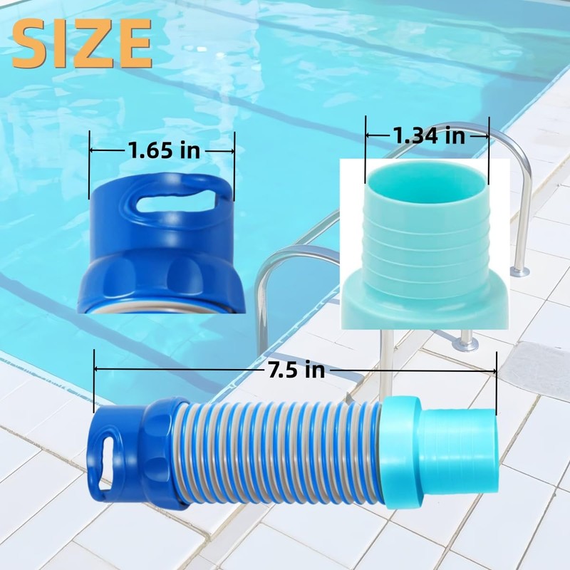 2 - Pack X77094 Pool Vacuum Hose Adapter for Zodiac
