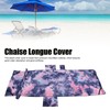 Beach Chair Cover Microfiber Good Water Absorption Side Pocket Design