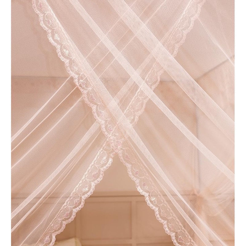naturetalk Bed Canopy, Princess Bed Curtain Net for Girls &