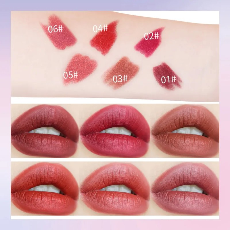 D Mini Set De Lápiz Labial Hidratante Efectivo De 6