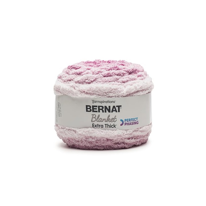 Bernat Blanket Extra Thick Perfect Phasing Fuchsia 1 Pack of
