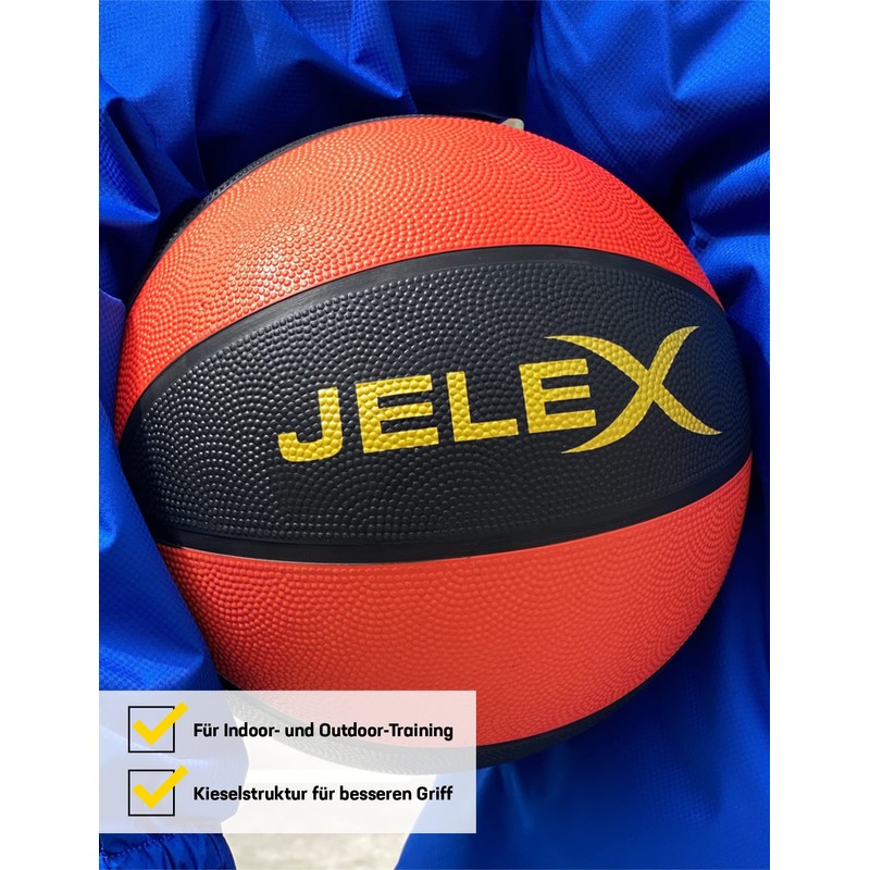 JELEX Sniper Basketball with Cushioned Rubber Core, High Quality Butyl