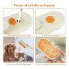 Cepillo De Vapor Para Gato Perro Mascota Peine Baño Masaje
