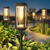Bright Solar Pathway Lights Outdoor Waterproof, 4 Pack Upgraded Solar