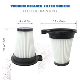 WELURE Replacement Filters for Wyze Cordless Vacuum Cleaner - 4 Pack Vacuum Accessories Parts with 1 Cleaning Brush