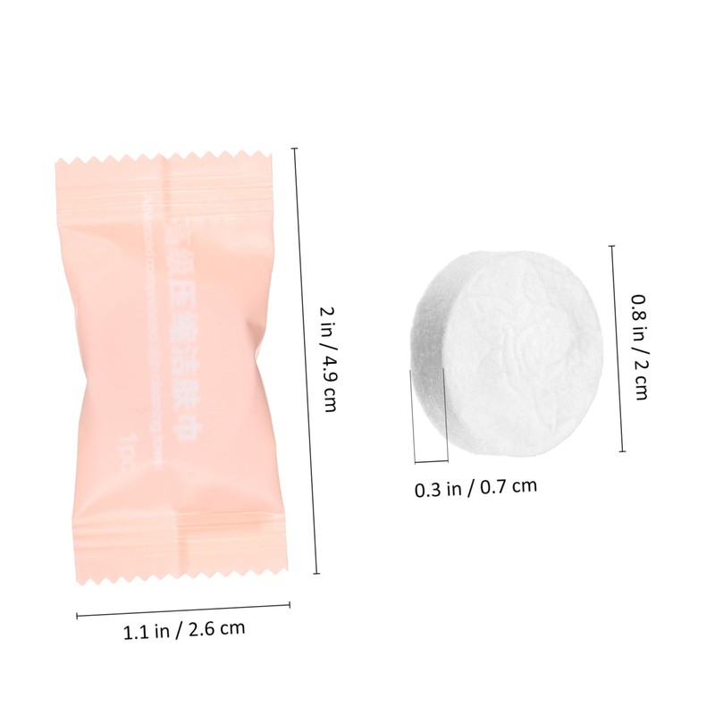 NOLITOY 100pcs Compressed Face Towels Portable Facial Cleansing Tablets Individually