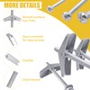 Bonost 48 Sets Toggle Bolts - 1/4 3/16 1/8 Inch