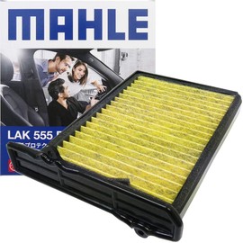 MAHLE LAK555P Air Conditioner Filter with Frame, Antibacterial, Antiviral, Natural Polyphenols, 3-Layer Construction, Deodorizing, PM2.5 Removal, Anti-Allergen, Mold / Dust Mite Resistant