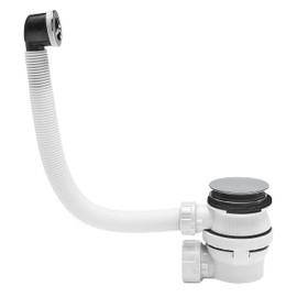 Wirquin 30721533 Complete Set for Washbasin XS Pure Quick Clack with Overflow Chrome-Plated