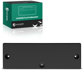 YHTAUTO Front License Plate Frame w/o Screws Compatible with Hyundai Accent 2018-2020, Accent 2021-2022 Sedan, Plastic Black Bumper License Plate Bracket, No Drill Licence Plate Holder