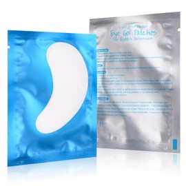 50 Pair Eye Pads for Eyelash Extension Pink Eyelash Pads by FADVAN Lint Free Under Eyes Gel Pads Patch Hydrogel Lash Patch Accessories for Eyelash Extensions (Blue)