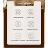 Black Coffee Bean Grinder Dry Wet Dual Use 1500mAh Small