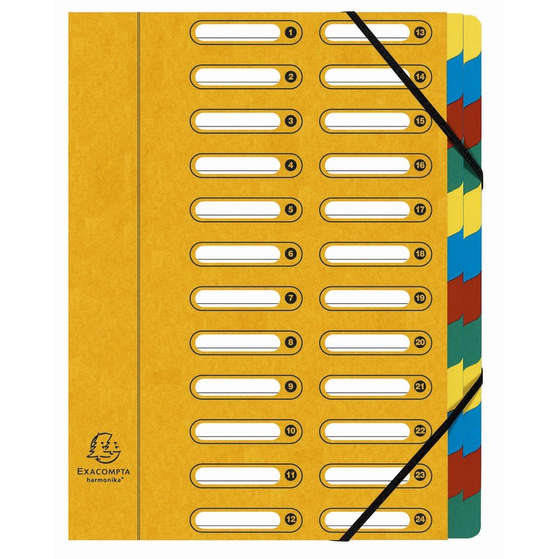 Exacompta 5324E Premium Folder Harmonica Made of Extra Strong Colorspan