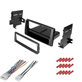 CACHÉ KIT2075 Bundle with Car Stereo Installation Kit for Toyota 2003 – 2009 4Runner Sport Edition WithRDS – in Dash Mounting Kit, Harness for Single Din Radio Receiver (3 Item)