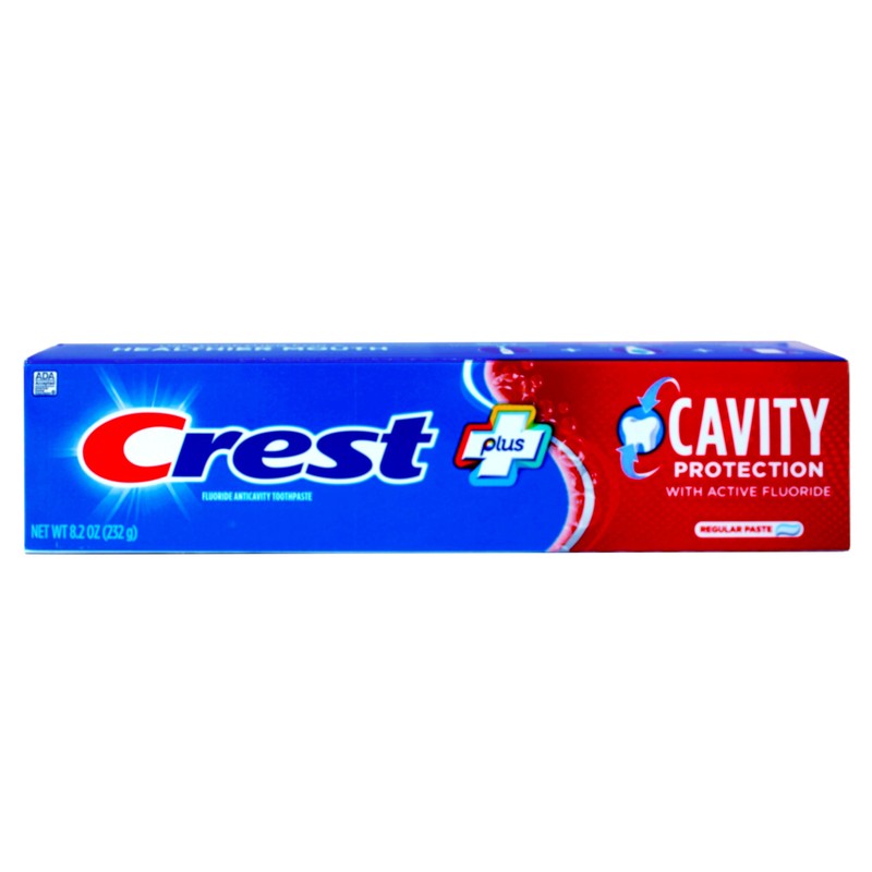 Crest Crest Toothpaste 8.2 Ounce Cavity Protection Regular (Pack of