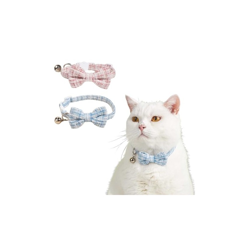 Cat Collar, Set of 2, Cat Collar, Includes Bell, Pet