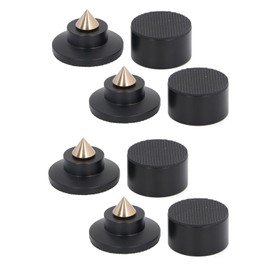 4 Sets Speaker Isolation Stand Feet, Isolation Feet for Speakers & Subwoofers, Adjustable Height, Non Slip Speaker Resonance Reducer, for Turntable Amp CD DAC Recorder