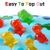 5 Pcs Mini Gummy Candy Molds with 2 Dropper, Silicone